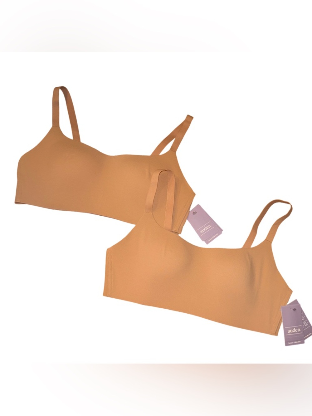 Two Auden Microfiber Padded Scoop Bralettes Toffee Brown
MSRP $40
Sz - M
NWT